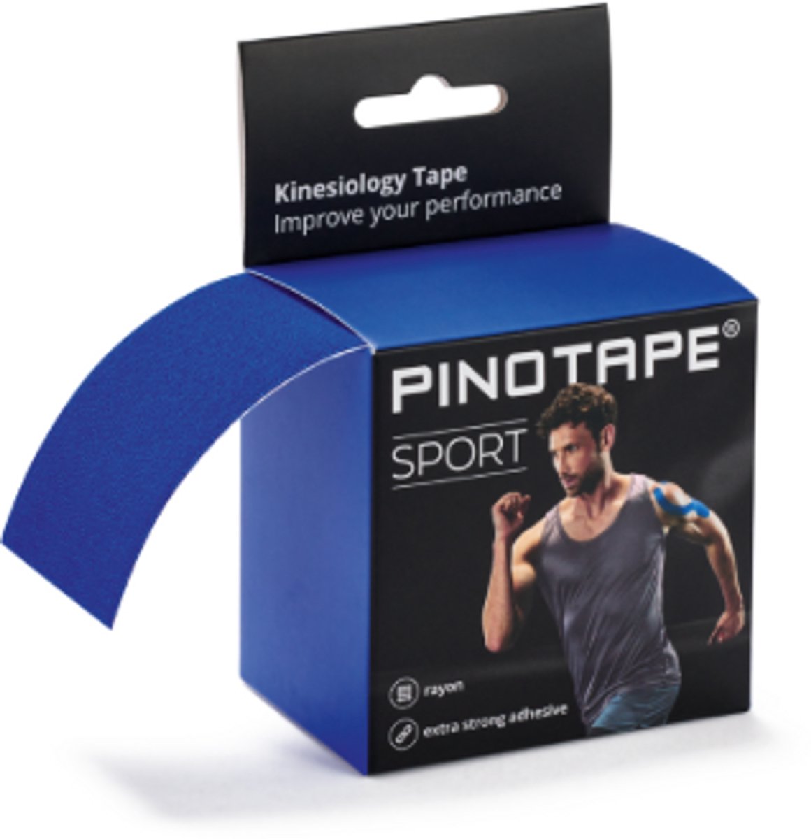 PINO - Kinesiotape - Sporttape - Fysio tape - donker blauw - extra kleefkracht