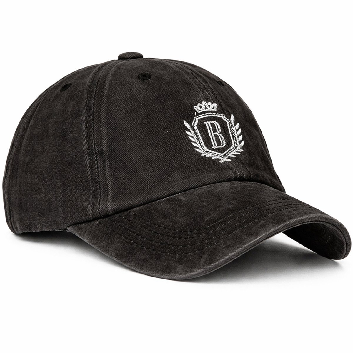 Bèlfort Pet Baseball Cap Zwart Heren - 100% Premium Katoen - Verstelbare Pet met Riemsluiting - Mannen / Vrouwen - Casual Pet