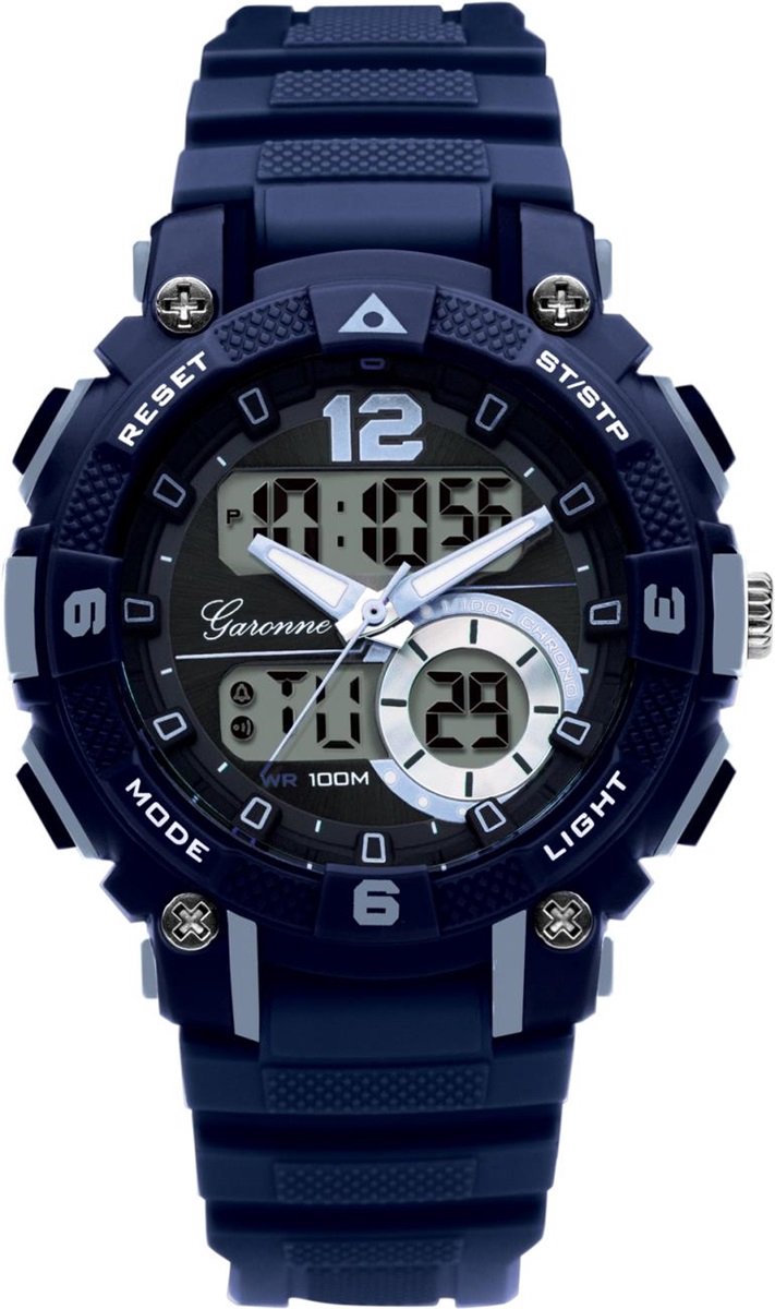 GARONNE KIDS SPORT ANA-DIGI DARK BLUE-LIGHT BLUE KQ24Q475