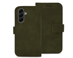 My Style Telefoonhoesje geschikt voor Samsung Galaxy A37 Hoesje | My Style Flex Wallet Bookcase Portemonnee | Pasjeshouder voor 3 Pasjes | Telefoonhoesje voor Pinpas / OV Kaart / Rijbewijs - Forest Green | Groen