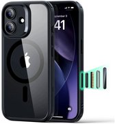 ESR Hoesje Geschikt voor iPhone 17 - Classic Hybrid HaloLock - Compatibel met MagSafe / Qi2 - Back Cover met Magneet - Camera Control - Transparant Zwart