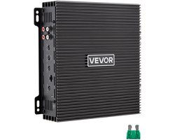 VEVOR 2-Kanaals Auto-Versterker, Klasse Ab Brugversterker, Max. 2 X 300 W Bij 4 Ohm / 2 X 600 W Bij 2 Ohm, Krachtige Versterker voor Suv's, Pick-Ups en Terreinwagens, Meerkanaals Audioversterker