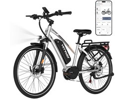 Hitway Elektrische Fiets BK U1 - E-Bike met 250W Middenmotor - 27.5*2.2 Inch City Commuter EBike met Afneembare 36V 13Ah Lithium Batterij - Maximale Actieradius tot 150-180 KM