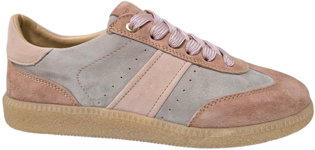 Gianluca Pisati Carol Pha-Per-Cip Sneakers Roze met Blauw Nubuck en Suede Dames - Roze/Blauw - 37