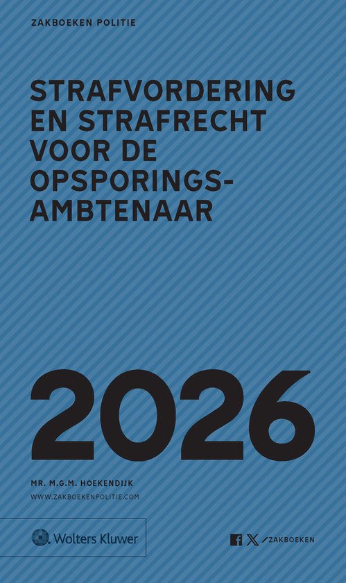 Zakboek Strafvordering en Strafrecht voor de Opsporingsambte ... - cover