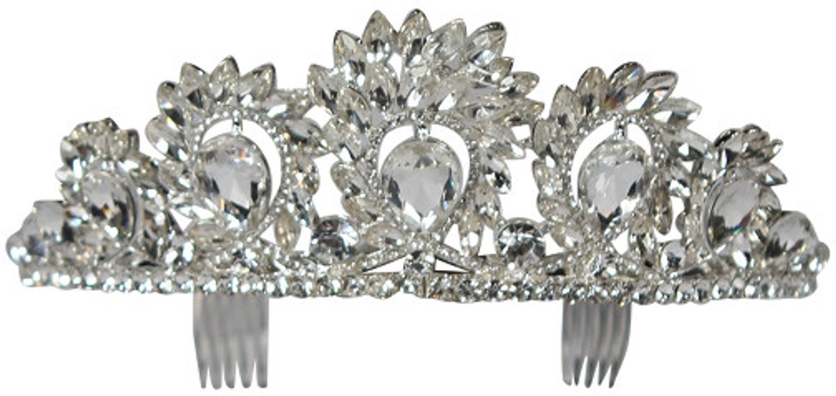 Luxe Diadeem Eleonora - Zilver - Volwassenen