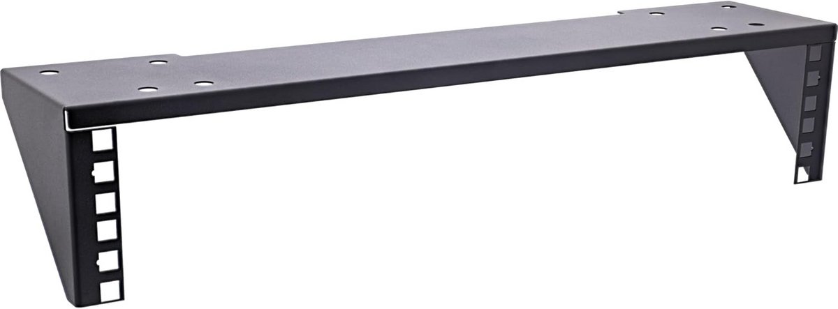 19 Inch Rack voor Ondertafelmontage - 2U Serverkast Zwart
