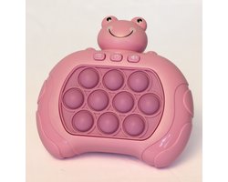 DMG Supply Pop It Game - Kikker Roze - Pop It - Pop Or Flop - Fidget Toy - 4 Spelstanden met Licht en Geluid