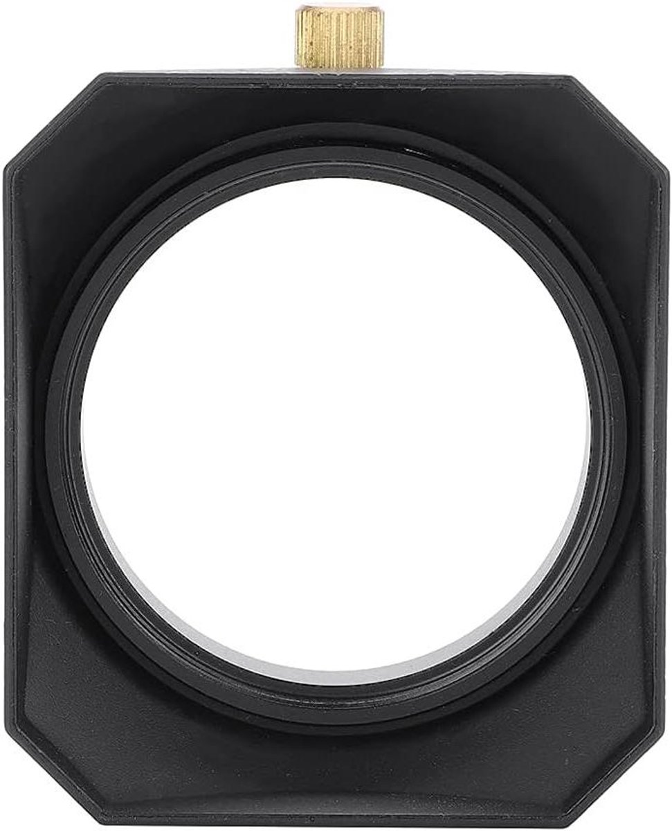MK Stoer - Zonnekap 49mm - Vierkante Zonnekap - Schaduw - DV Camcorder - Digitale Video Camera - Lens Filter - Geschikt voor 49mm filters - Zwart.