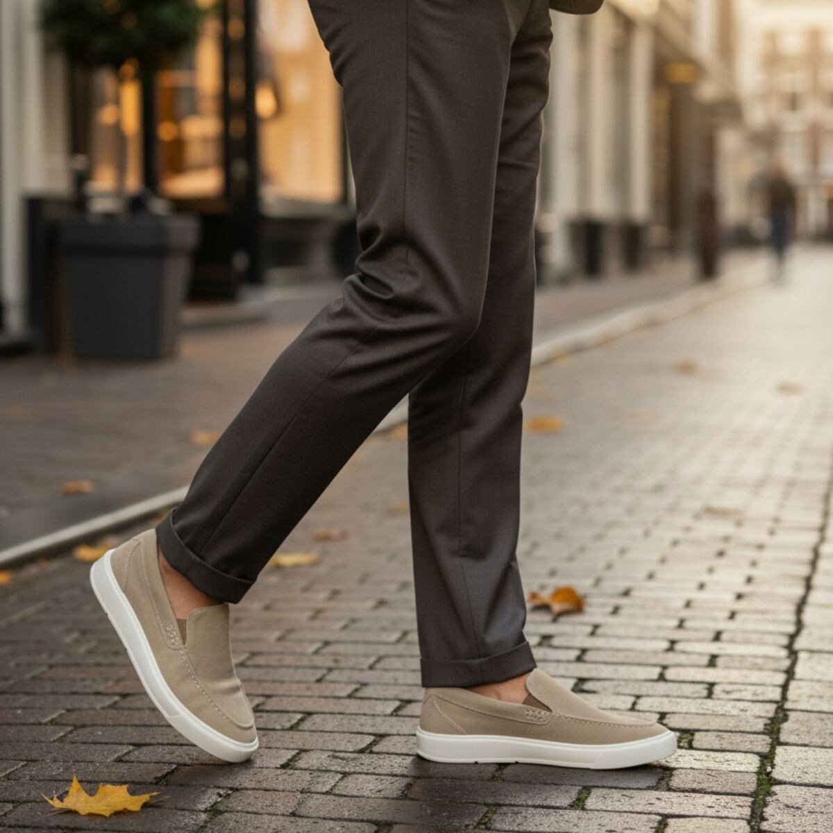 Vertice Loafer beige Suède - Maat 43