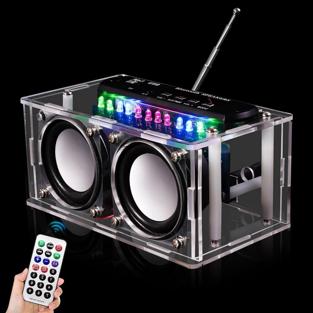 DIY Elektronische Soldeerkit FM Radio & Bluetooth Speaker Set met LED Display