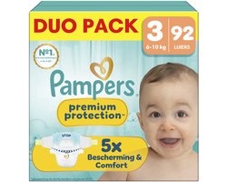 Pampers Premium Protection Maat 3 - 92 Luiers - 6kg-10kg