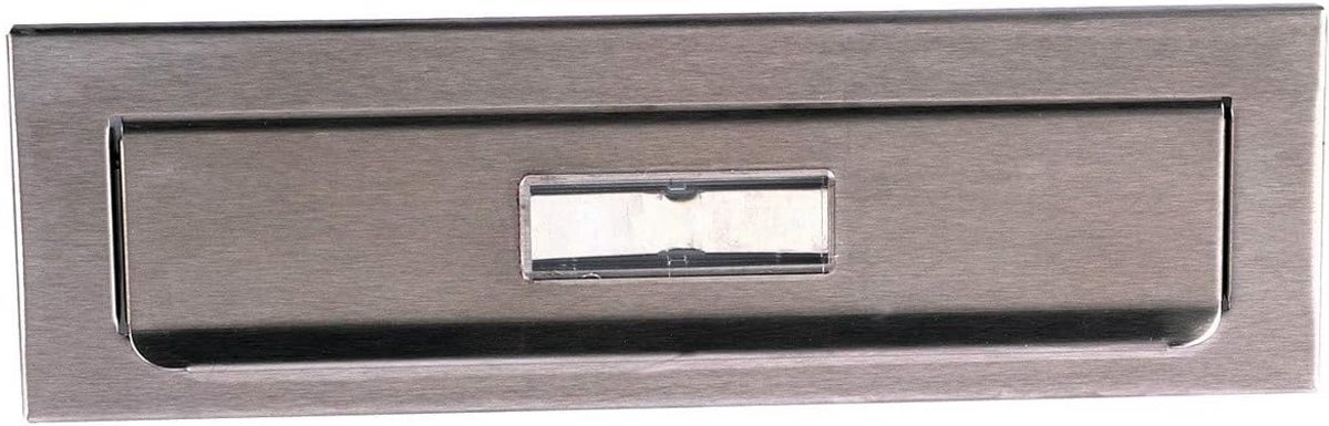 RVS Brievenbusdoorvoer - Inbouw Binnenklep voor Buitenbriefkast