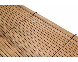 TuinChamp Rolgordijn bamboe 150 x 200 cm - Bamboe rolgordijn voor buiten en binnen - Bamboe rolgordijnen - Natuurlijk rolgordijn hout - Natu