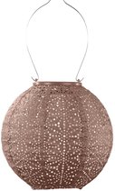 Lumiz Tuinlamp op zonne energie - Buitenverlichting - Tuinverlichting - Buitenlampjes - Tuinlampjes - Solar Lampion - Rond - 20 cm - Mocha Mousse