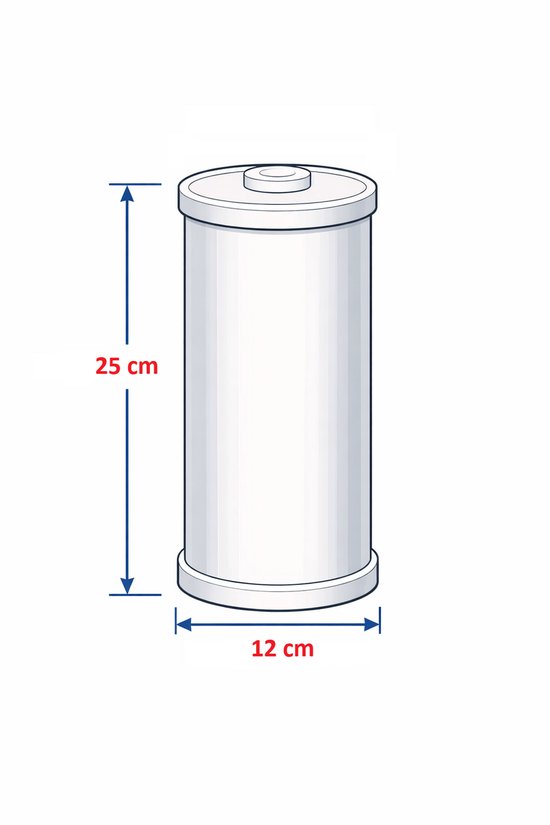 CTO drinkwater filter patroon 10inch/25cm - 5 micron van EcoMulti — afbeelding 2