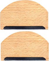 Wolkam - 2 stuks - Pluizenverwijderaar - Wolkam - Stoffen Pluizenverwijderaar - Geschikt voor het Verwijderen van Pluizen Kleding - Breigoed - Truien - Sjaals - Wol - Jassen - Broeken Verzorging - Geschikt voor kleding, truien, wollen kleding