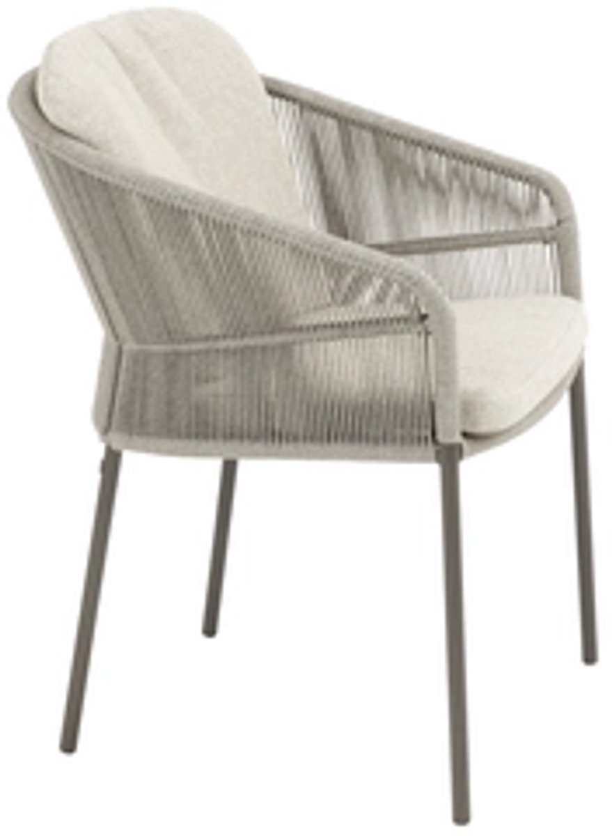 4 Seasons Outdoor Florence chaise de jardin dining avec 2 coussins - terre