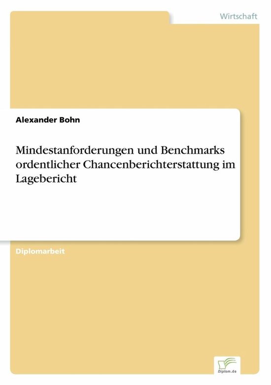 Mindestanforderungen und Benchmarks ordentlicher Chancenberi ... - cover