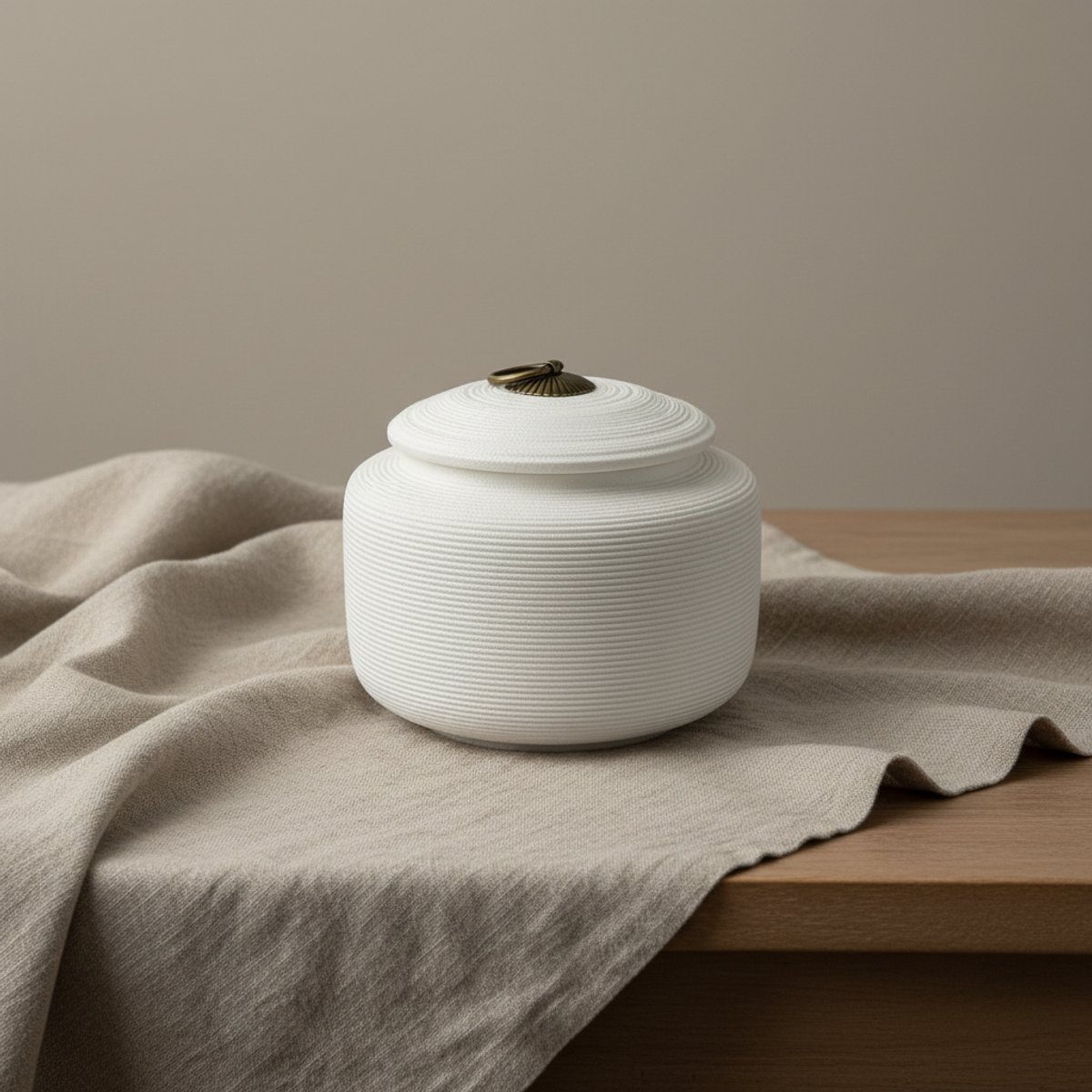 Artic Sakura Urn – 660 ml / 0.66 Liter – Wit – Hoogwaardig Keramiek – Mini-urnen – Urnen Volwassenen – Urn Hond Overleden – Handgemaakt – Hondenurn – Kattenurn – As Urn – Huisdieren Urn – Urn Kat – Urn Hond – Urn Voor Dieren – Urne – Urn Voor As Mens