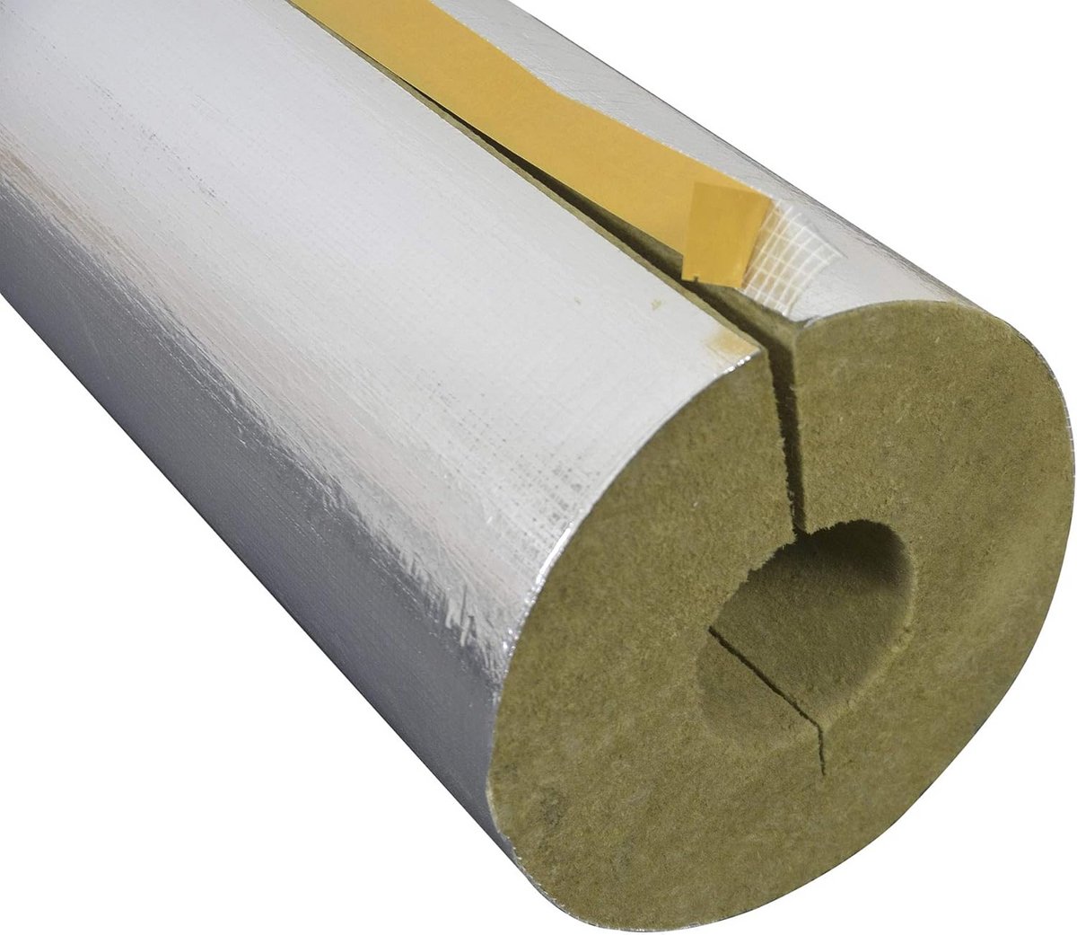 Steenwol Isolatie Buis met Aluminium Laminaat voor Verwarming en Leidingen (35 x 20 mm)