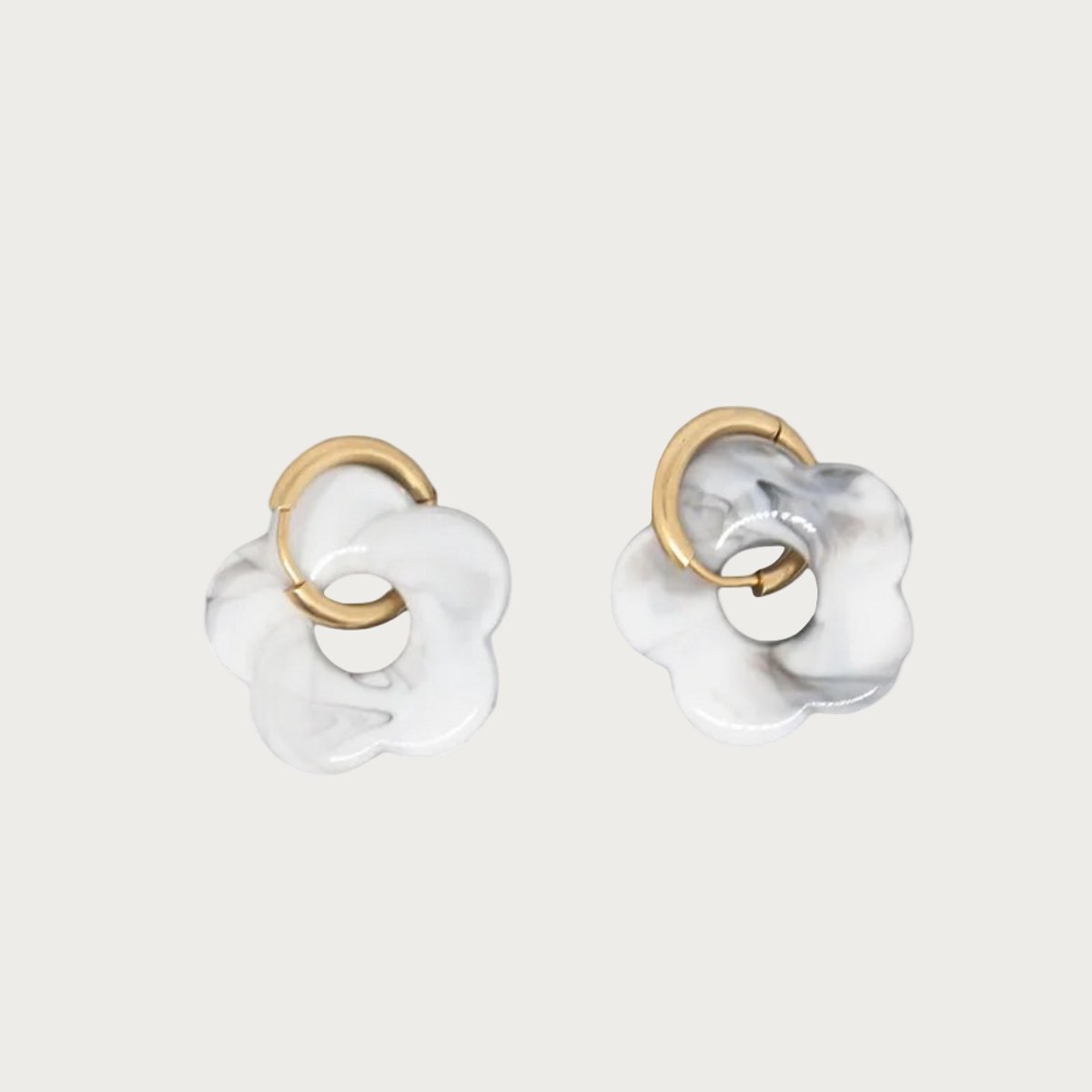 Rosy - Oorbellen - Grey/White