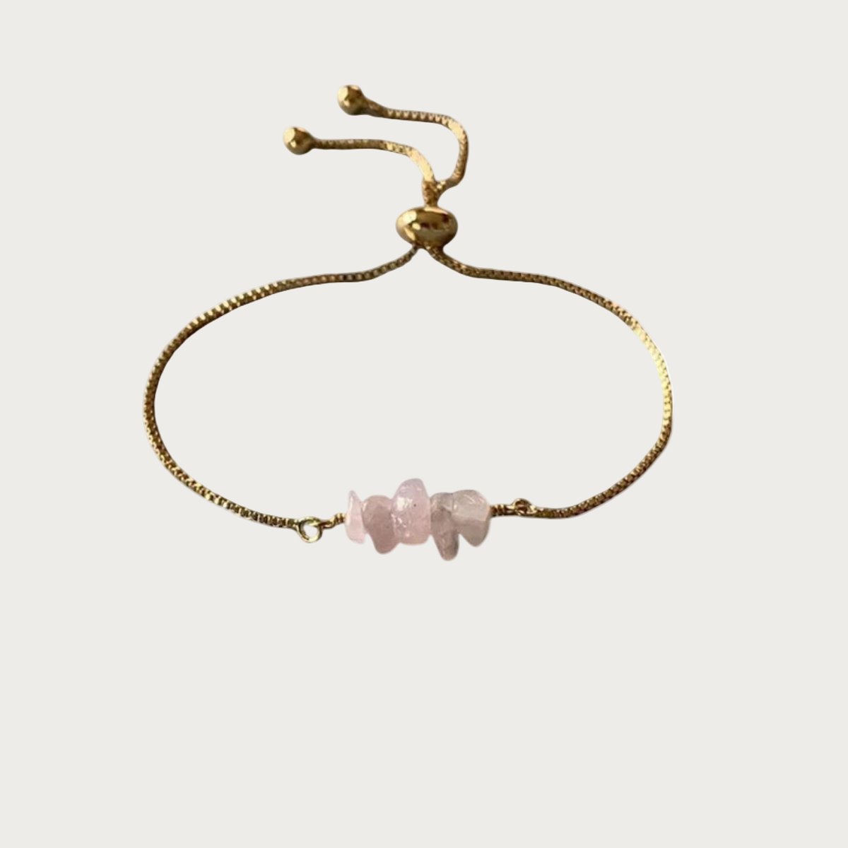 Indi - Armband - Rose Quartz - Natuursteen