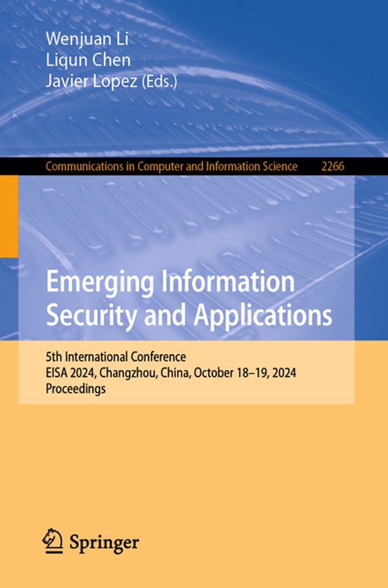 Communications in Computer and Information Science2266- Emer ... - cover