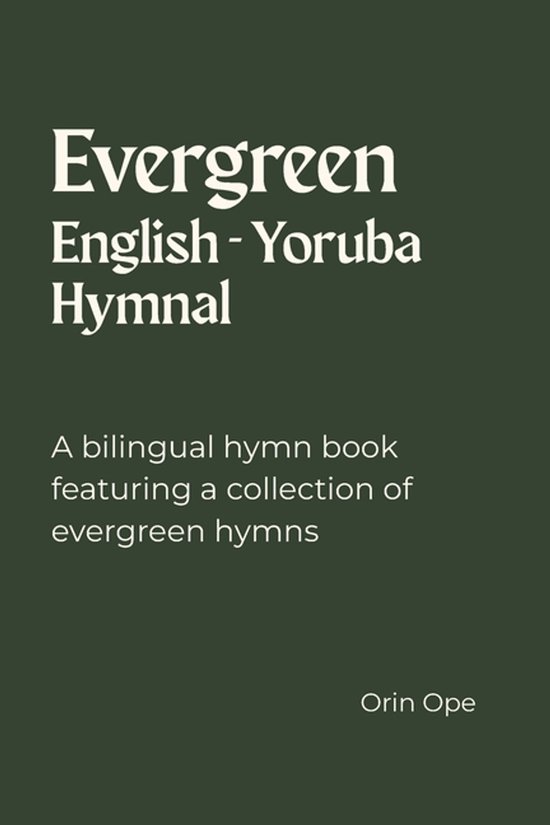 Evergreen English - Yoruba Hymnal - cover