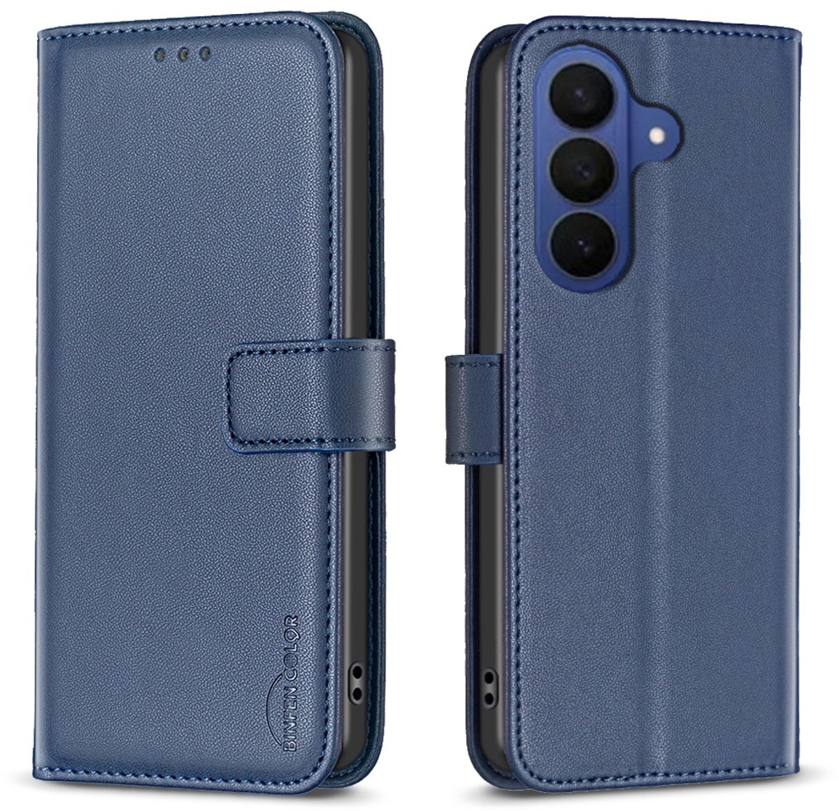 BINFEN Hoesje - Geschikt voor Samsung Galaxy A37 Hoesje - BINFEN Book Case - Blauw