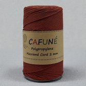 Cordon macramé Cafuné Polypropylène 2mm-Terre Cuite - PP4 - Crochet - Macramé - Confection de sacs