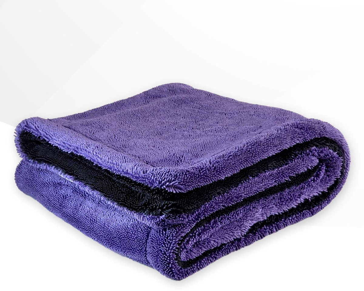 Waxin Waxout - Droogdoek Zwart Paars - 1600 GSM
