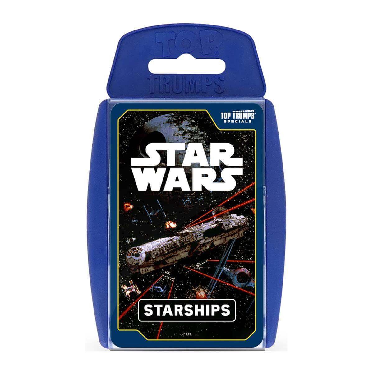 Winning Moves kaartspel Star Wars ruimteschepen Top Trumps spel.
