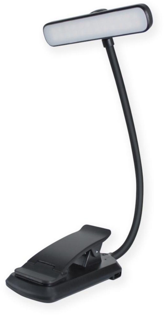 GELLDG leeslamp boekenklem - LED Leeslampje voor Boek met Klem - 315° draaibaar Leeslamp -