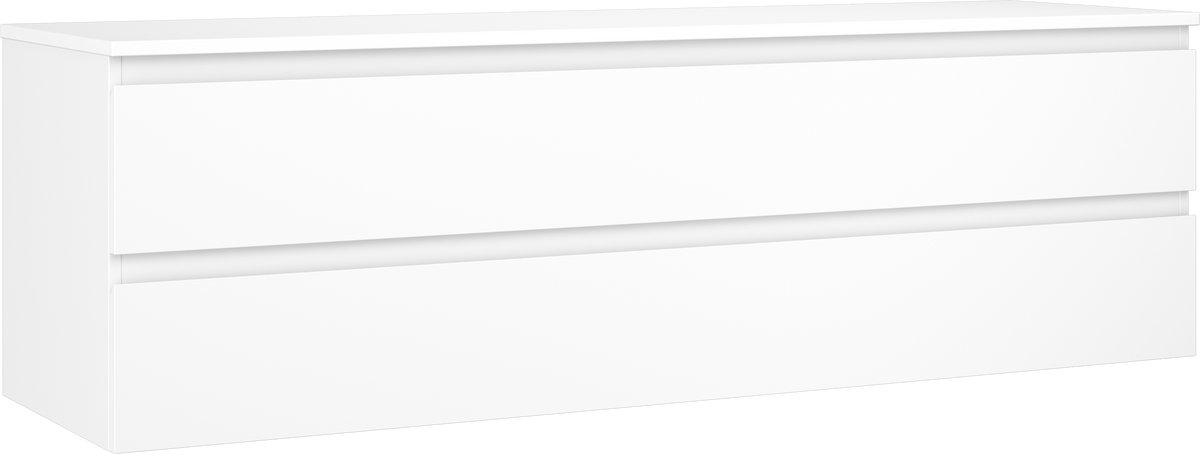 Mexen Orio badkamerkast onder wastafel 160 cm met blad, 2 lades, wit mat - 91A10-16047-2-BFFC01