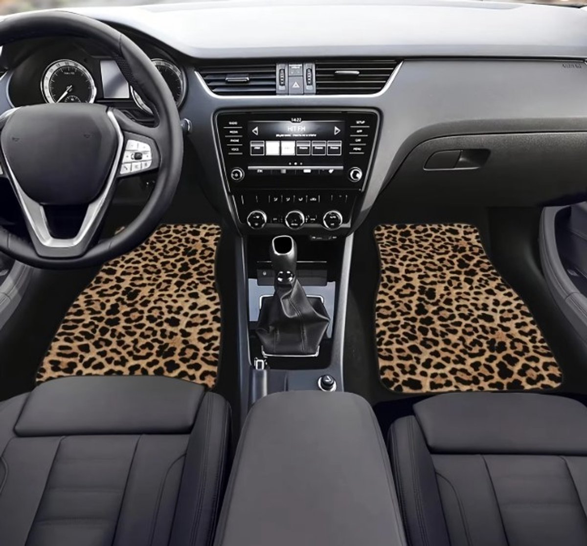 Gordelbaas leopard automatten – set van 4