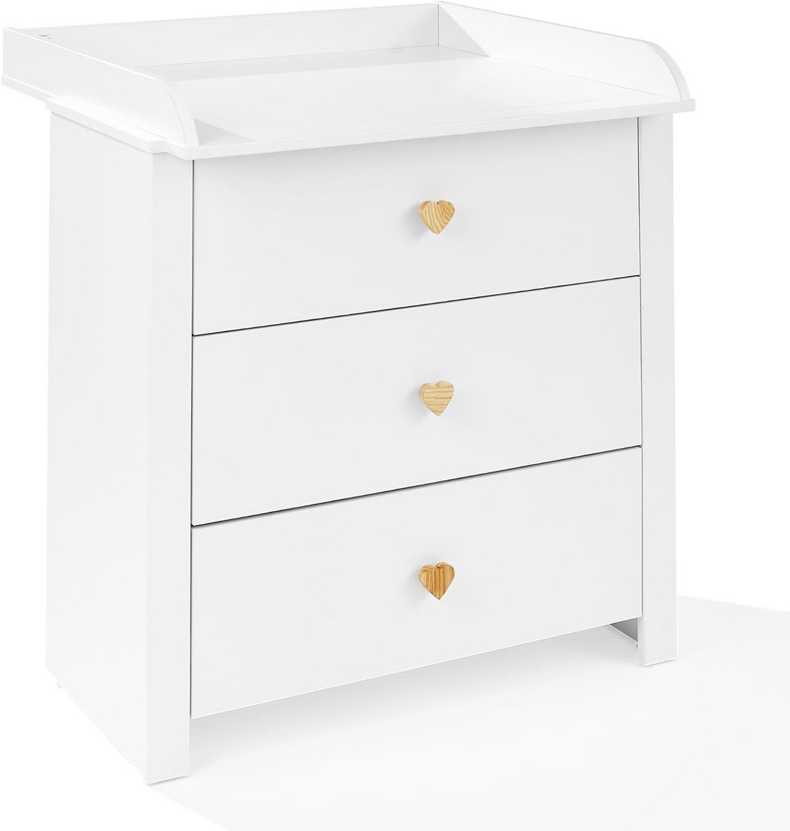 Kleurrijke Meubelset voor kinderkamer met hartvormige grip en afneembare badkamer - White
