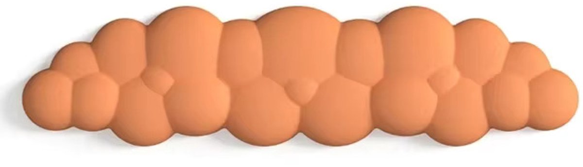 Cloud Polssteun Toetsenbord Oranje - Waterdicht - Comfortabel - Anti Slip