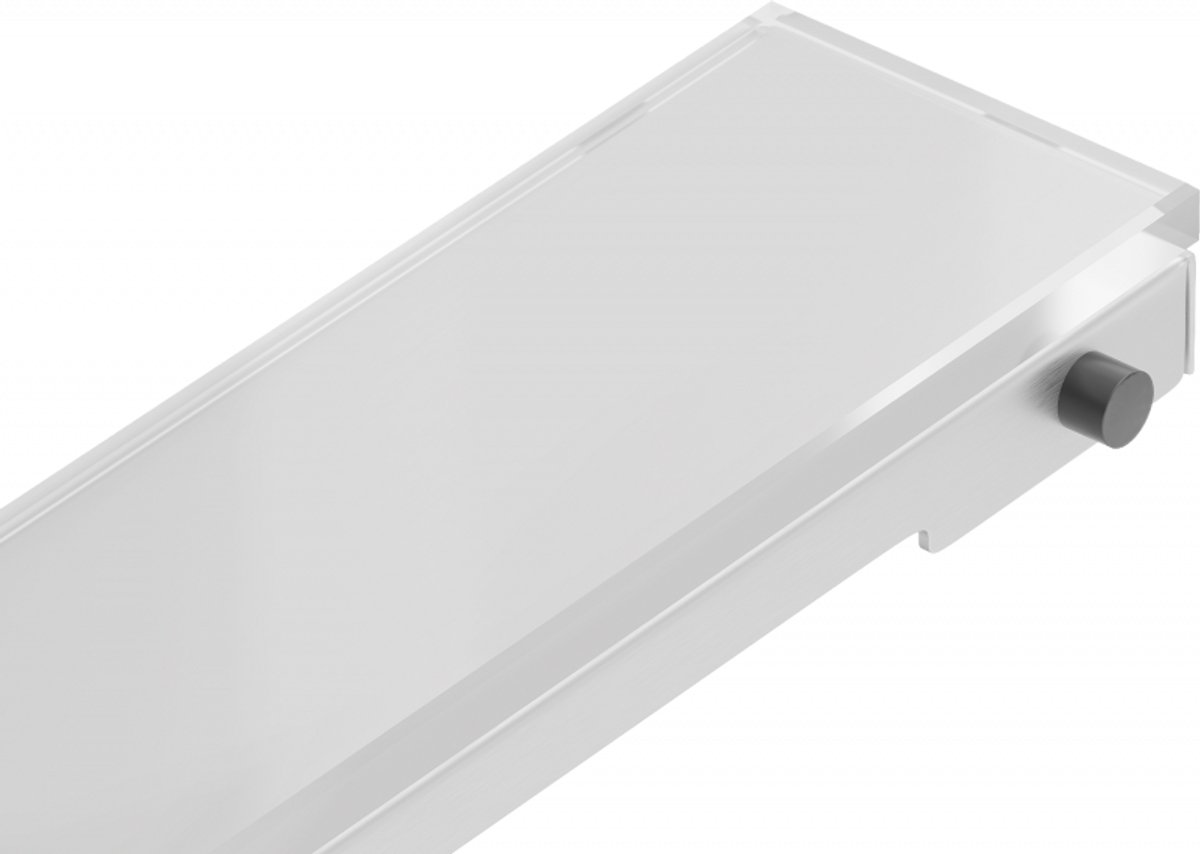 Mexen Flat MGW afdekking voor lijnvormige afvoer 50 cm, wit glas - 1027050