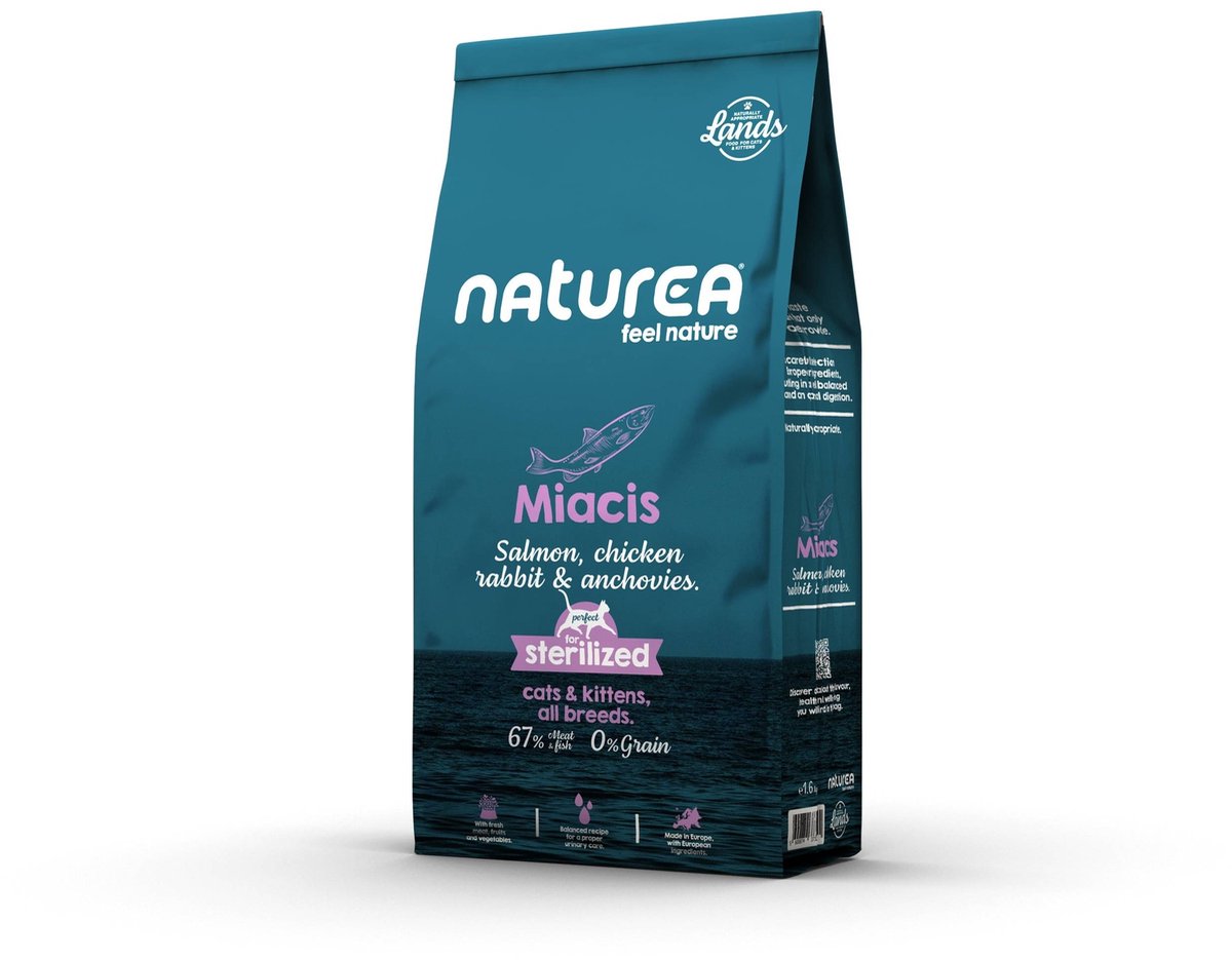 Naturea Cat Lands Salmon Chicken Rabbit Anchovies