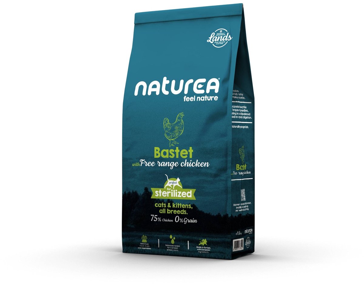 Naturea Grainfree Cat Lands Bastet Free Range Chicken 1,6 kg - Kat