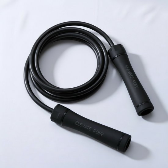 Elevate Gravity Heavy Jump Rope (ZWART) Springtouw - Verzwaard Springtouw - Muay Thai Springtouw - Jump rope voor boxers & martial artists