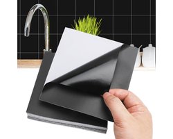 Witte Tegel Stickers 15 x 15 cm - 48 Stuks - Waterproof Adhesive Tiles - Badkamer Tegel Stickers - Keuken Tegels Vinyl Waterproof