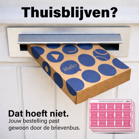 Autocollant d'onglet Bijbel Néerlandais Rose