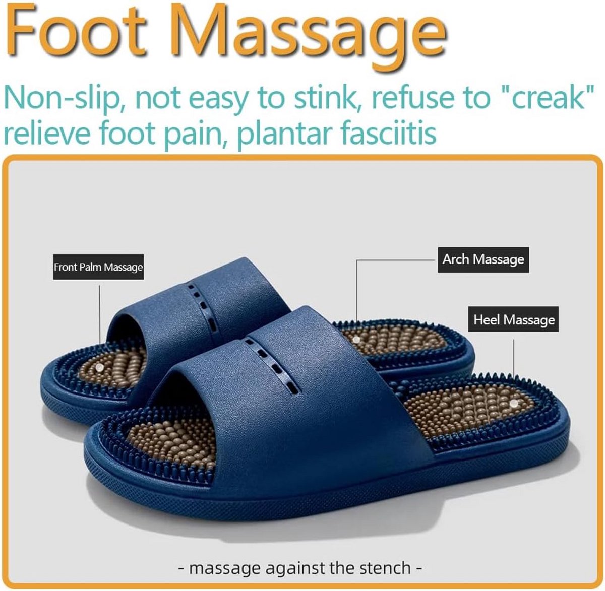 Acupressuur Massage Slippers voor Voetreflexologie en Pijnverlichting - Unisex