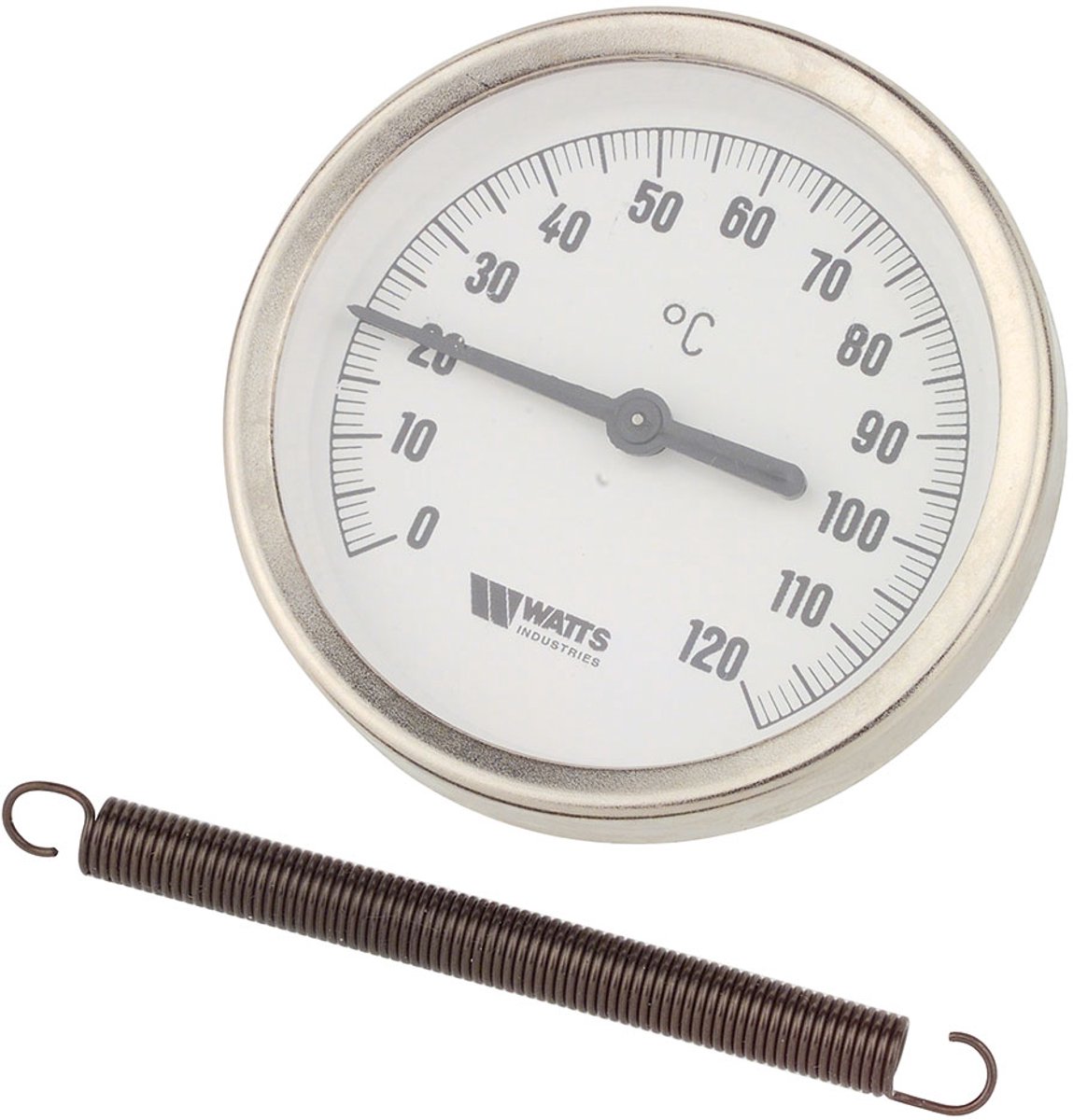 KIRCHHOFF Contactthermometer Bimetaal- 0-120°C - 1-2"
