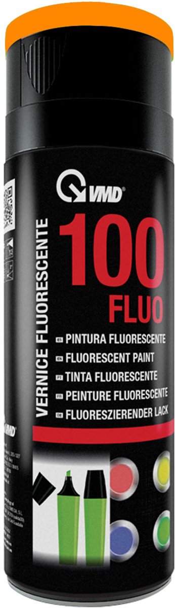 Fluorescerende Verf Spray - 400ml - Oranje - Sneldrogend - Hoge Dekking - Weer- en Slijtvast - Voor Metaal Hout Kunststof Glas Keramiek - Decoratie & Markering [17300FLU-OR]