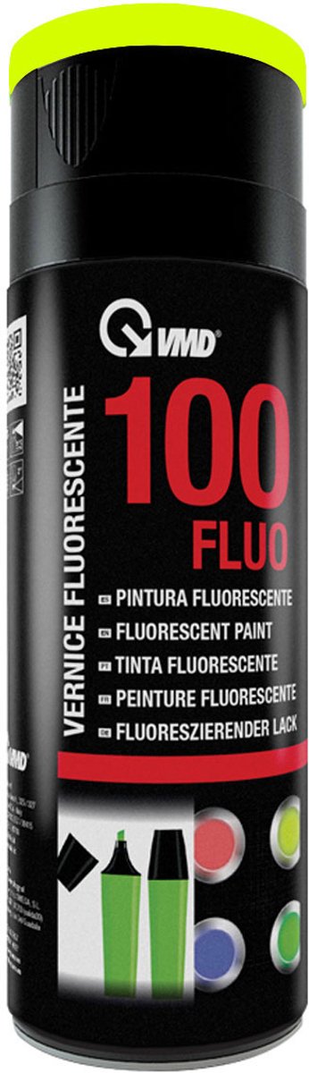 Fluorescerende Verf Spray - 400ml - Geel - Sneldrogend - Hoge Dekking - Weer- en Slijtvast - Voor Metaal Hout Kunststof Glas Keramiek - Decoratie & Markering [17300FLU-YE]