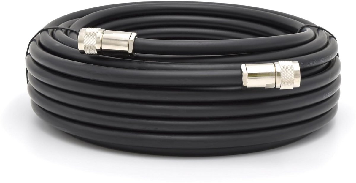 10m 8D-FB Coax Verlengkabel N-Stekker naar N-Stekker 50 Ohm Laag Verlies voor 3G 4G 5G Wifi Signaalversterker