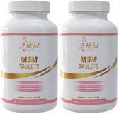 FitGirl Nutrition | MSM 1000mg | 2 potten van 90 Tabletten180 servings | Methylsulfonylmethaan | Supplement | Nutriworld
